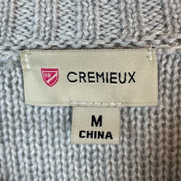 Cremieux Womens Sweater Medium Gray Crew Neck - Picture 6 of 8